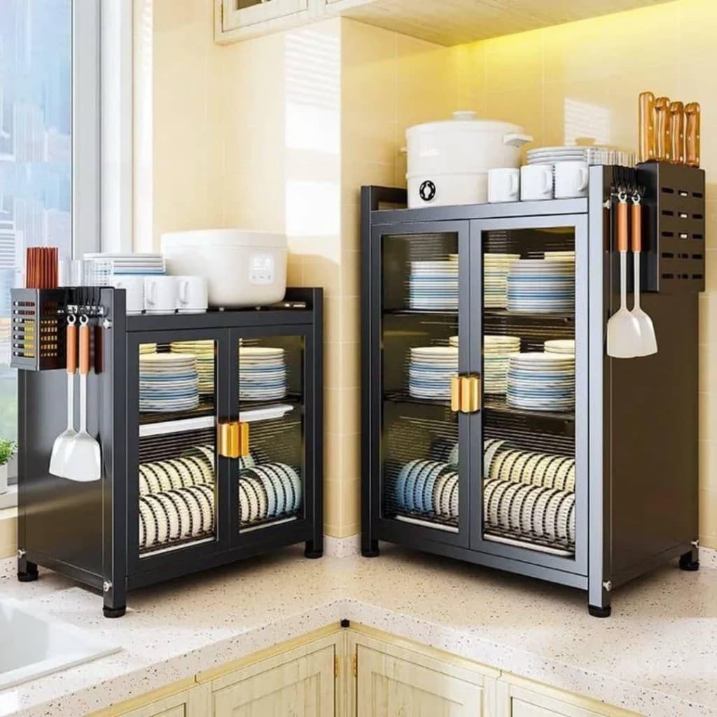 Kitchen Storage Cabinet (3 Layers, 3 Pcs)
